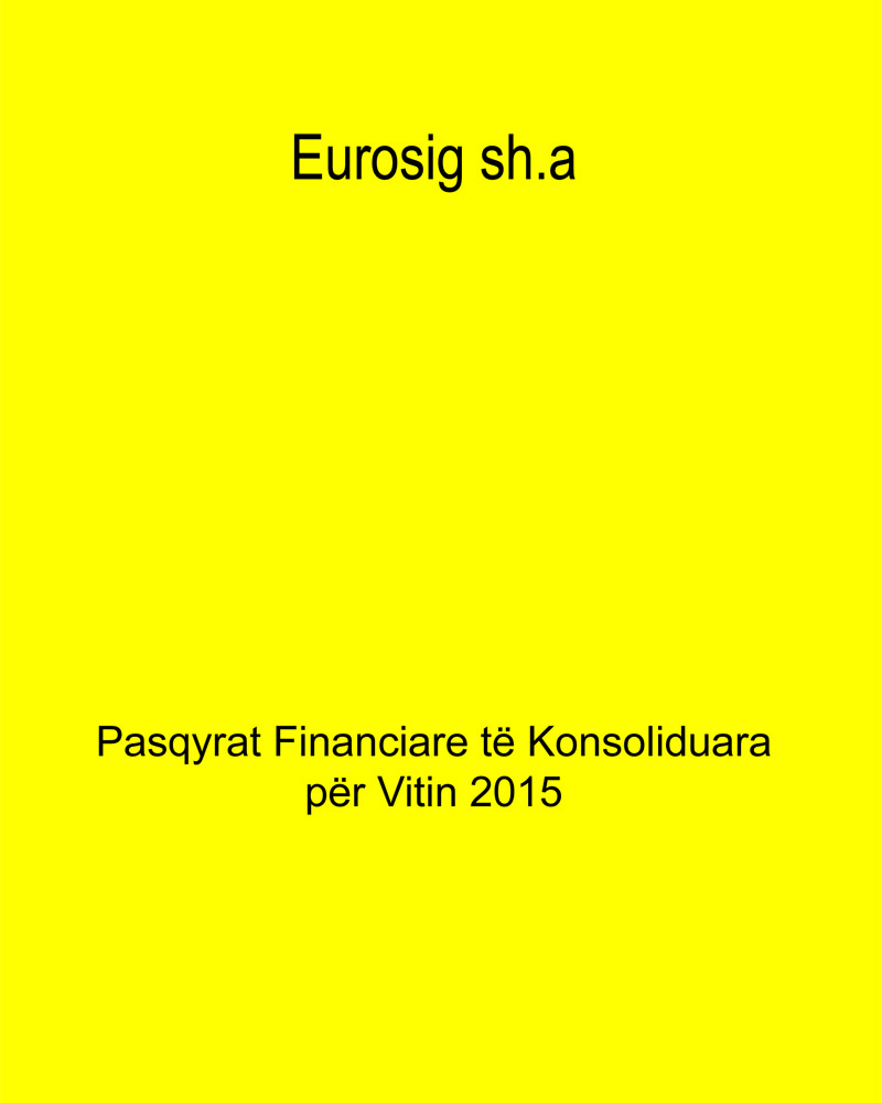 Pasqyrat Financiare 2015